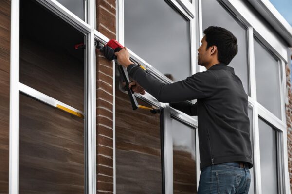 como ajustar una ventana de aluminio descolgada