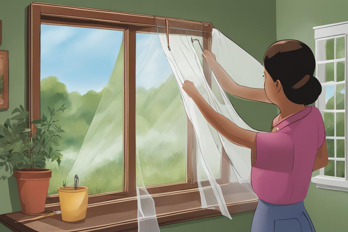 como hacer un mosquitero para ventana