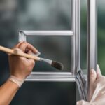 como pintar una ventana de aluminio