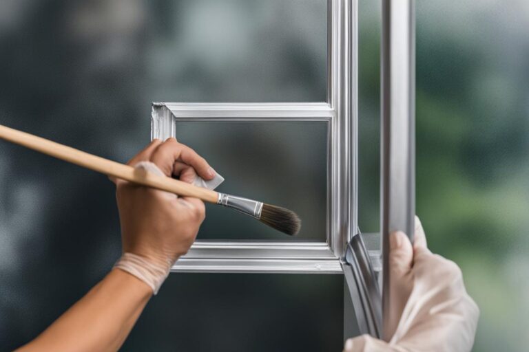 como pintar una ventana de aluminio