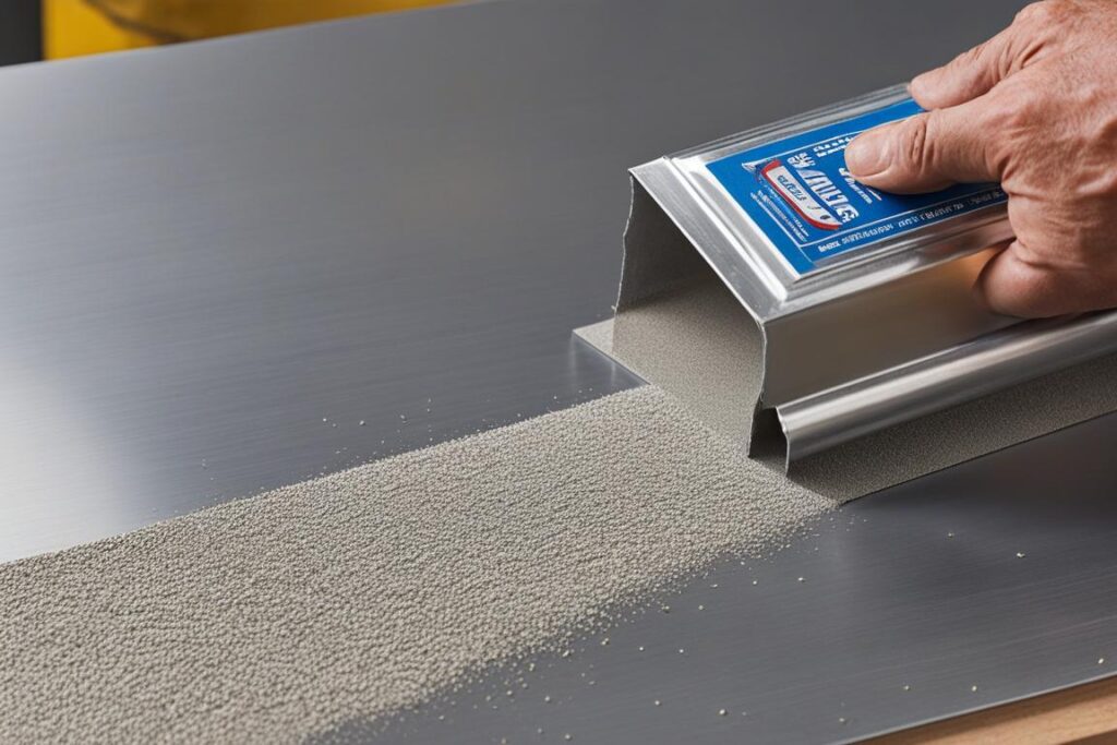 preparación de superficie para pintar ventana de aluminio