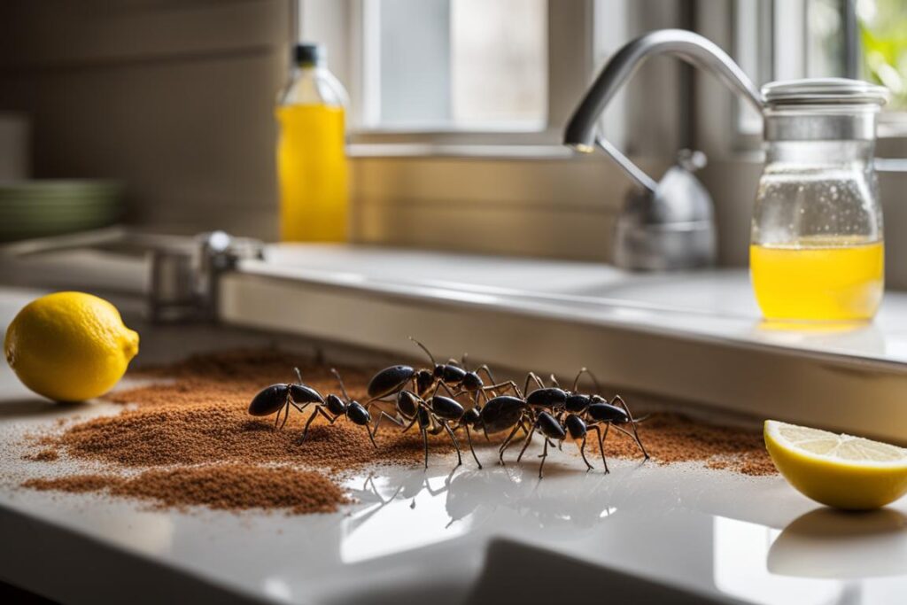 prevenir hormigas en la cocina