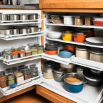 como organizar los armarios de la cocina