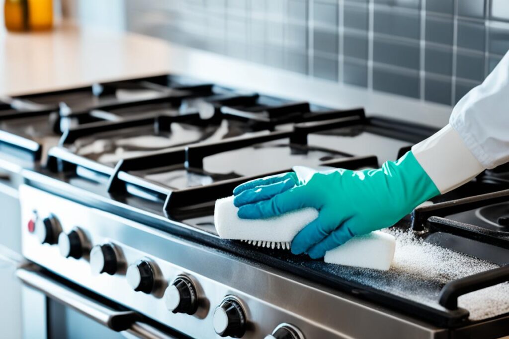 limpiar quemadores de cocina de gas